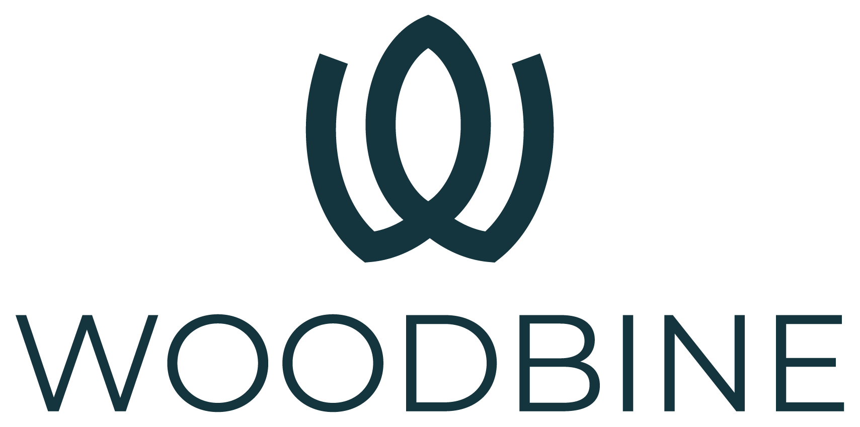 WOODBINE Logo_Portrait_CMYK__Deep Green WOODBINE Logo_Portrait_CMYK__Deep Green